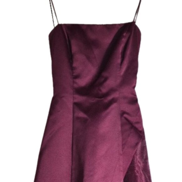 Vintage 2002 burgundy lace up back, evening, formal, party, ball, dress - Picture 6 of 7